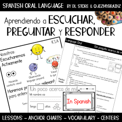 Spanish Building Oral Vocabulary and Developing Listening & Speaking Skills
