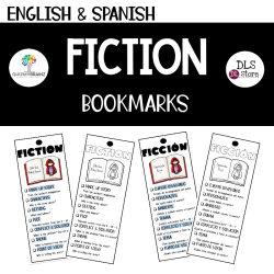 English and Spanish Fiction Book Marks - FREEBIE
