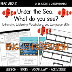 English & Spanish Under the Sea Read Aloud For Listening, Vocabulary, & Language Skills
