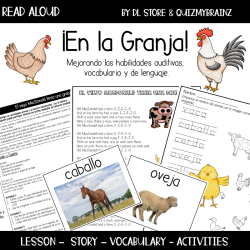 En la Granja Read Aloud - Enhancing Listening, Vocabulary, and Language Skills