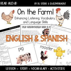 English & Spanish On the Farm Read Aloud Improving Listening Vocabulary & Language Skills