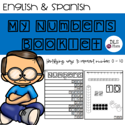 English & Spanish Numbers Booklet 0-10 - Identifying ways to represent a number