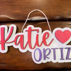 Name Sign 12"