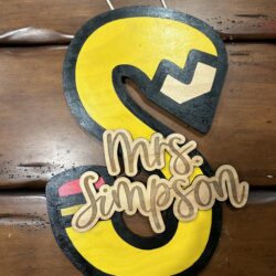 Teacher Pencil-Letter Sign