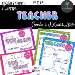 "In my Era" Meet the Teacher Welcome cards and page in English & Spanish